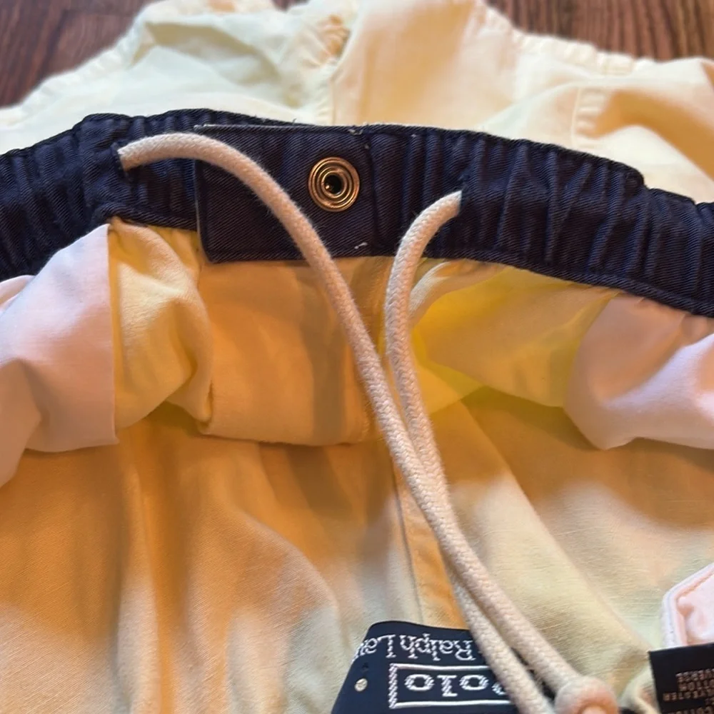 Polo Ralph Lauren sz XL vintage butter yellow cotton shorts